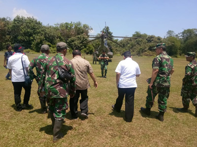 Wagubri, Kapolda dan Danlanud Tinjau Karhutla di Pulau Rupat